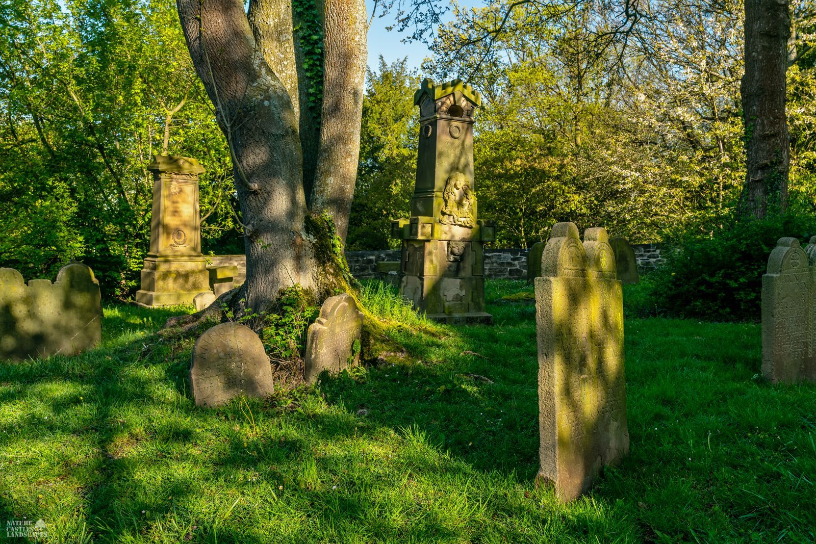 picture of a historic gravestones in germany