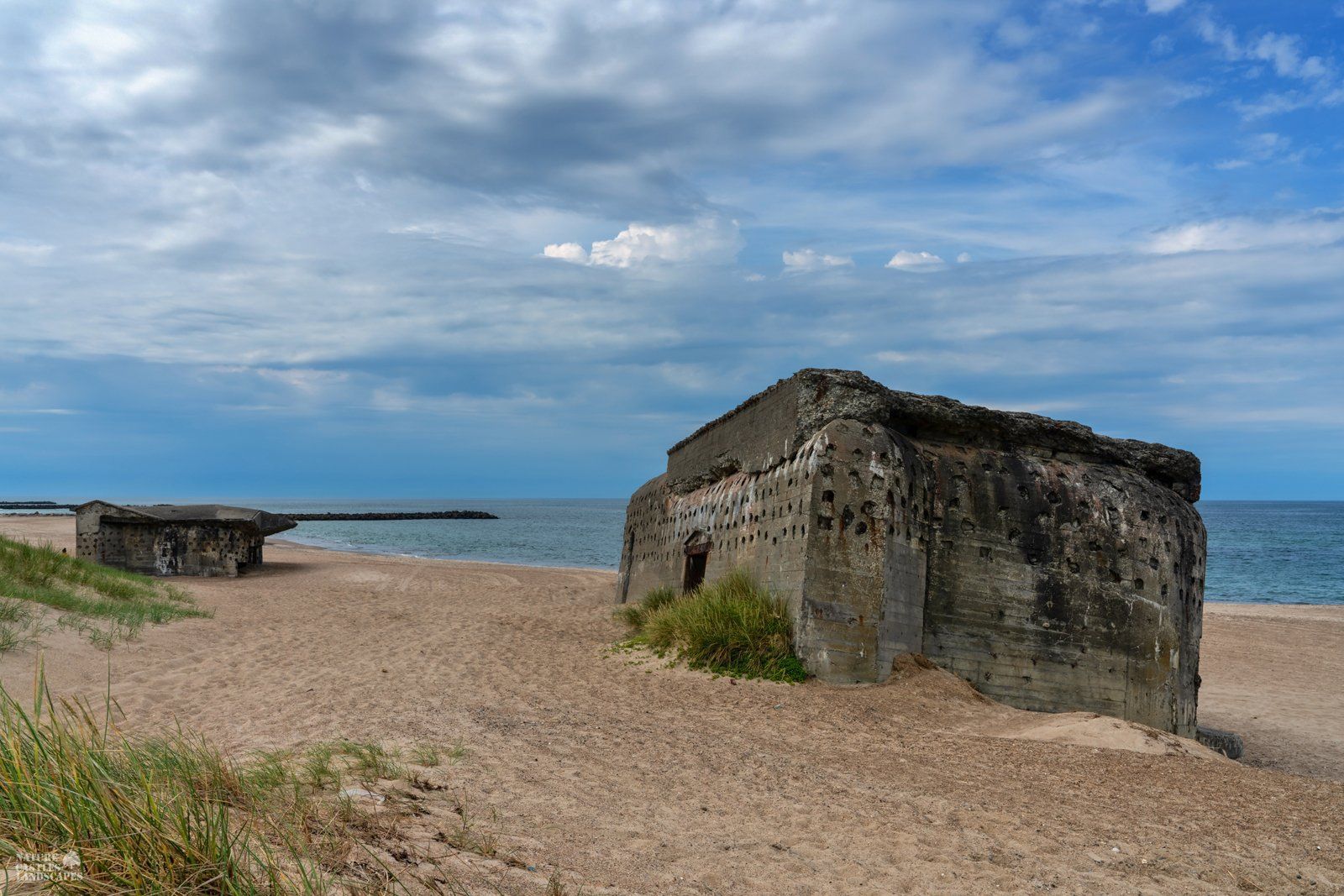 Picture of abandoned bunker on the Danish coast