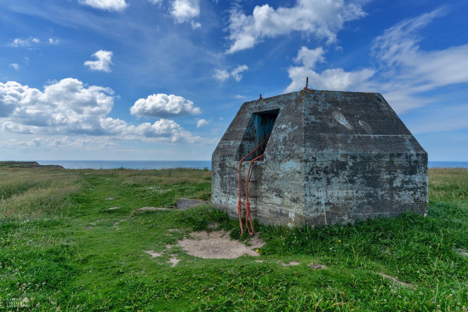 The abandoned radar display in Denmark on the north sea coast