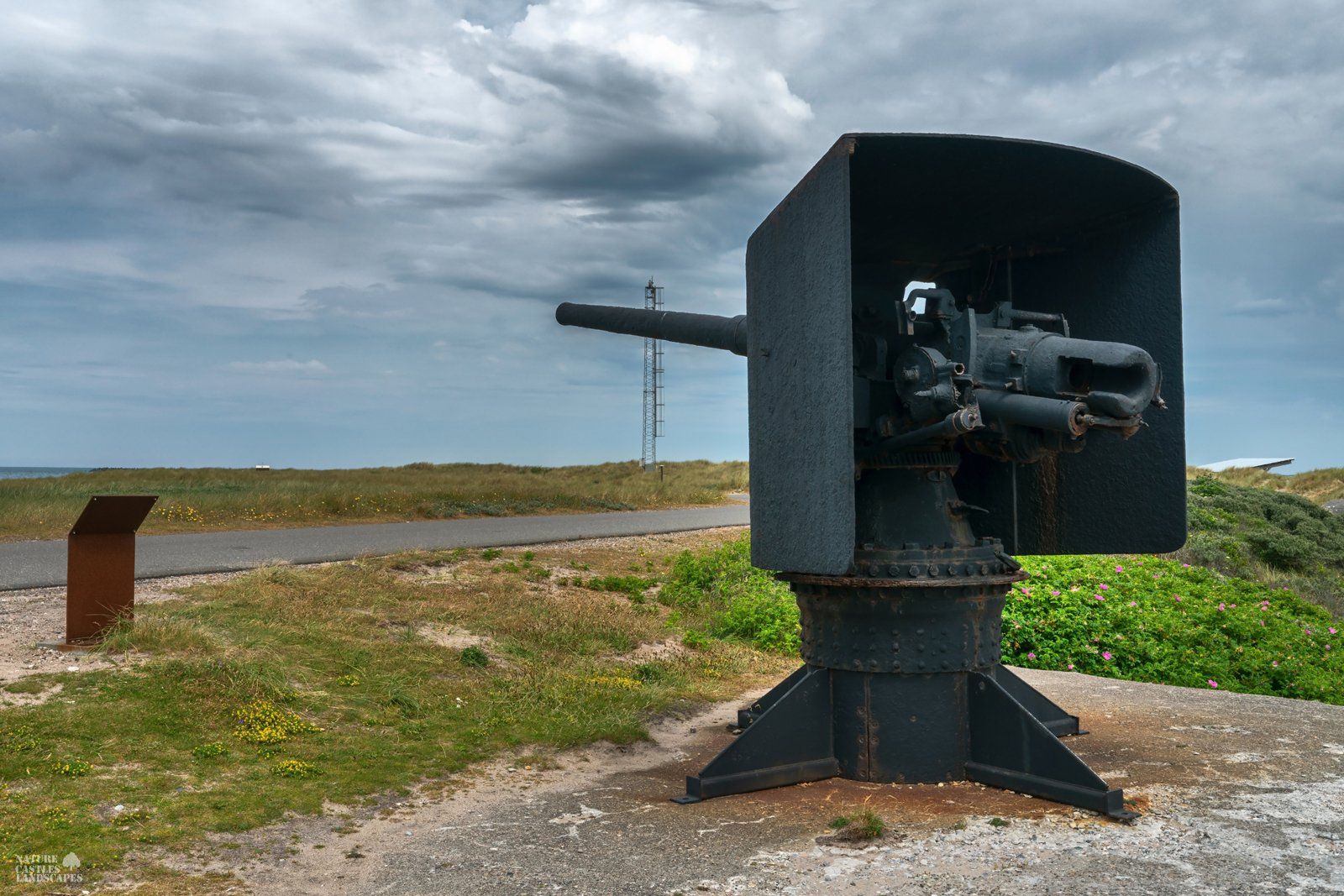 an old naval gun from the First World War an old naval gun from the First World War in the Sea War Museum Jutland