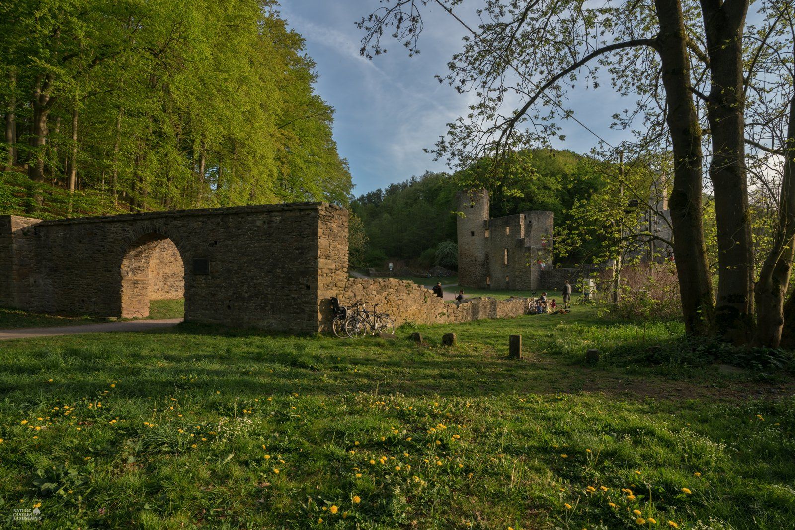castle ruin hardenstein entrance