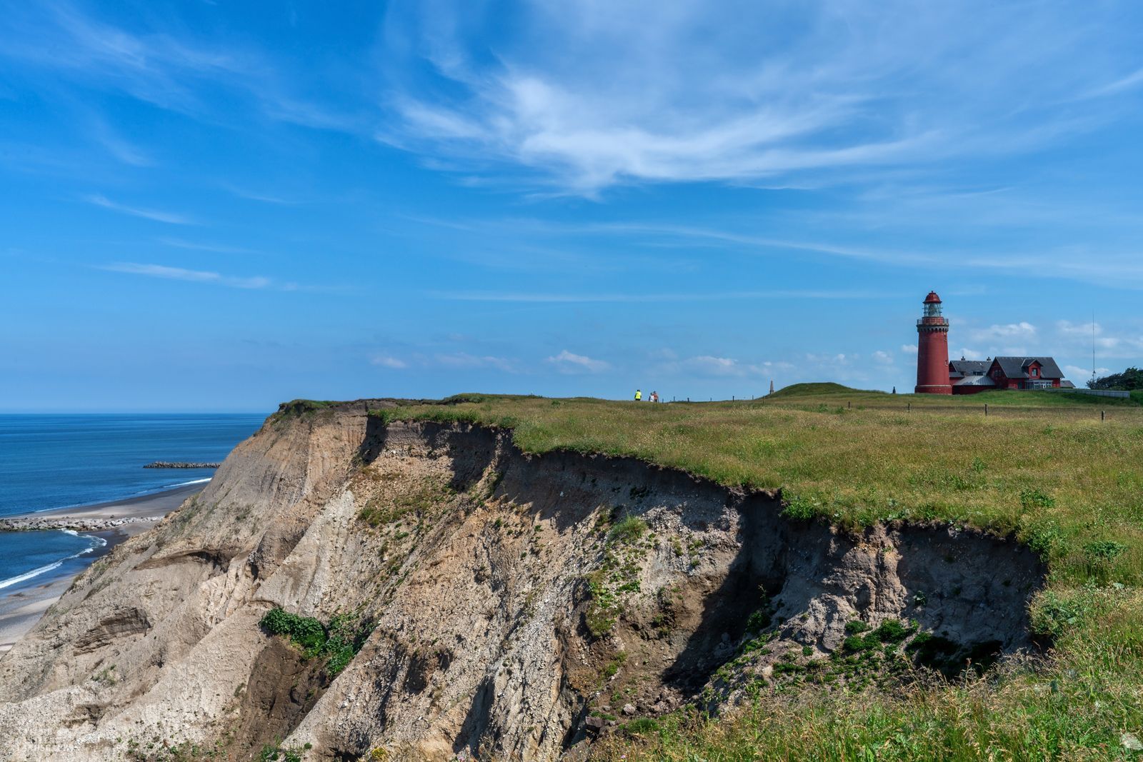 Danish North Sea coast, the lighthouse Bovbjerg Fyr