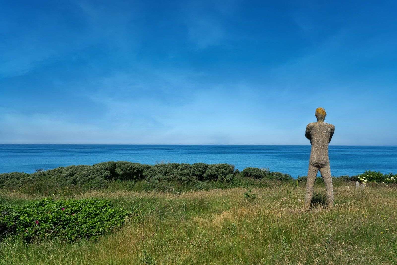 on the danish coast coastline in denmark