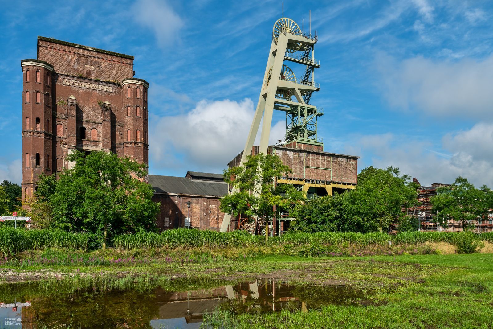 zeche ewald nach einem regensommer