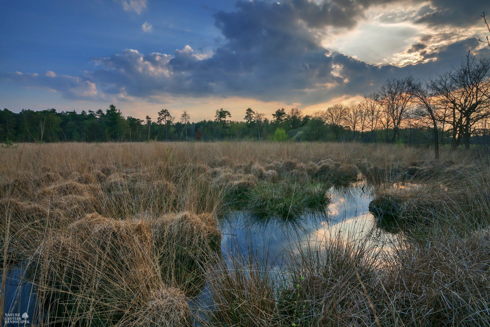 picture of evening sky with clouds in the highmoor