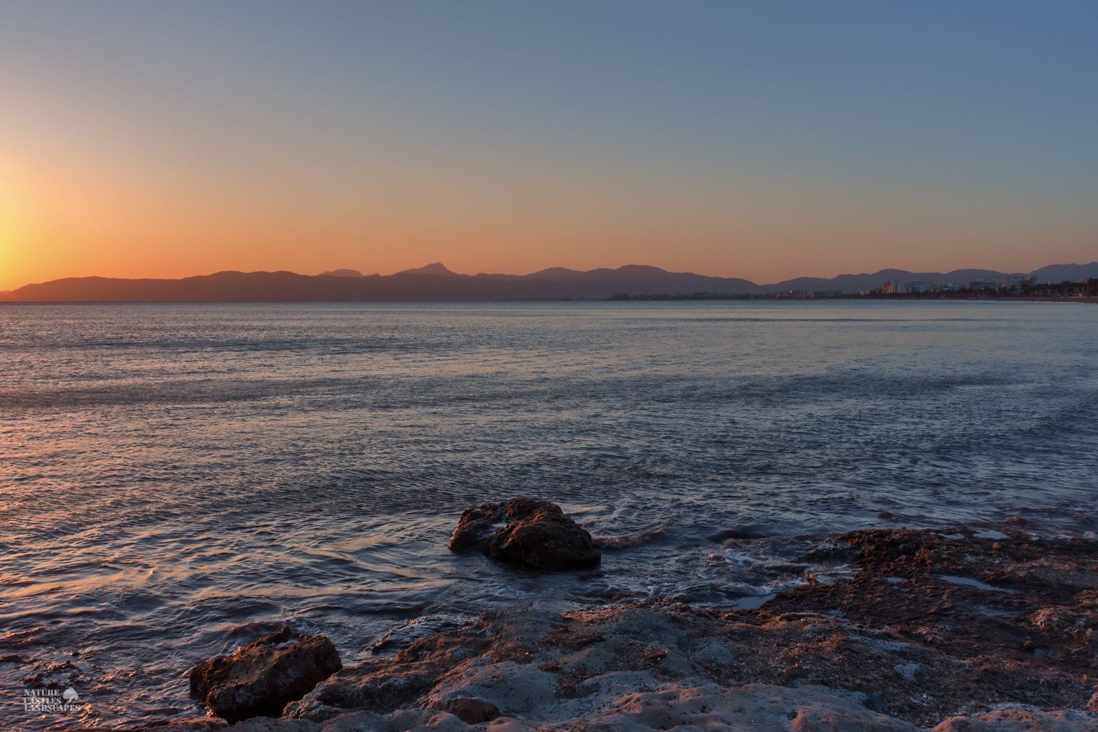 on the small beach in mallorca with neutral density filter picture 1