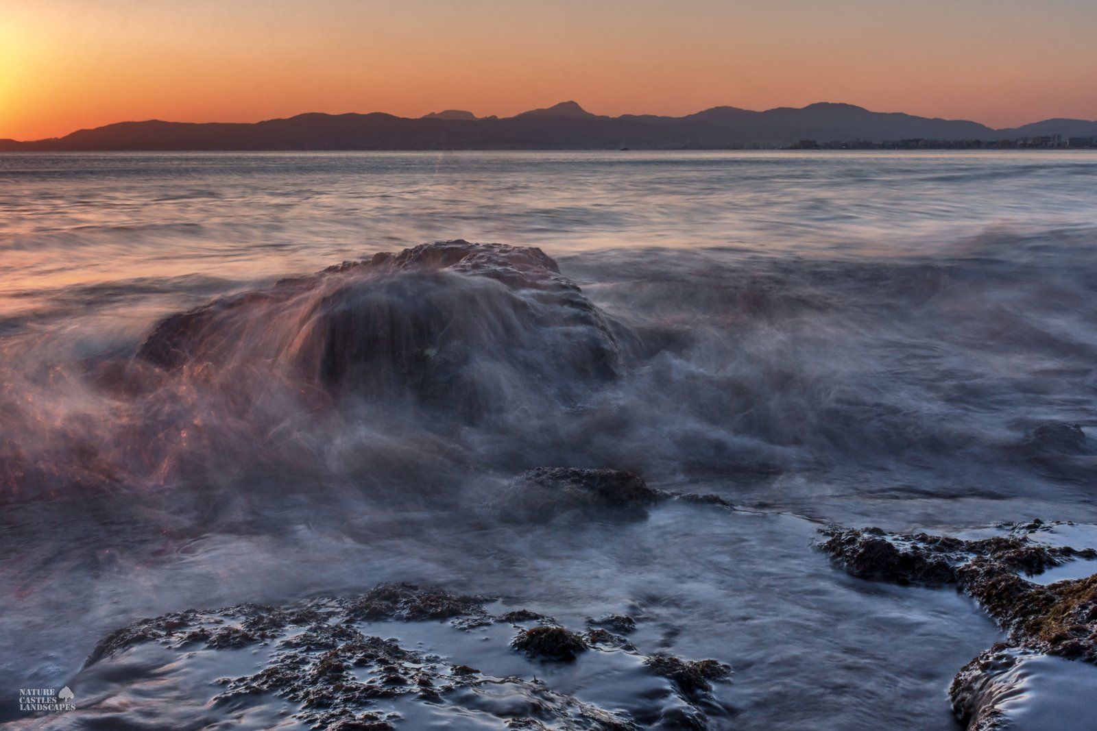 on the small beach in mallorca with neutral density filter picture 3