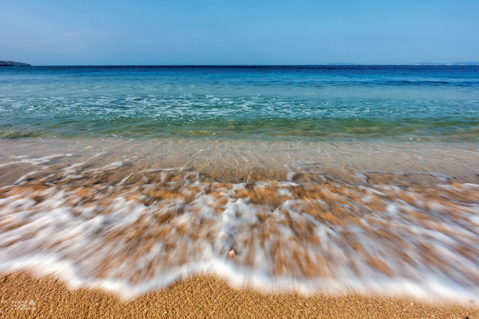 waves at the beach at mallorca