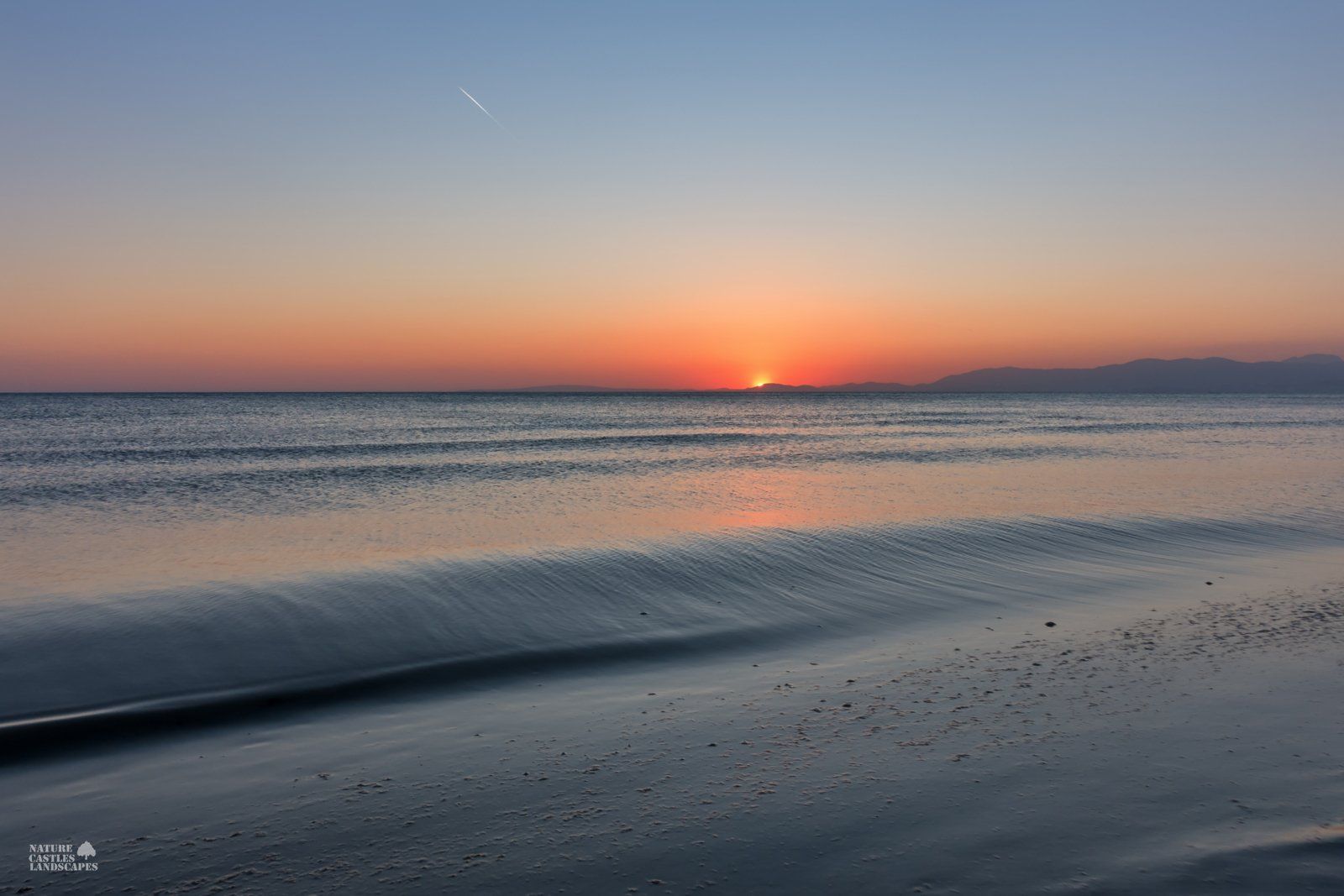 sundown at the beach at mallorca