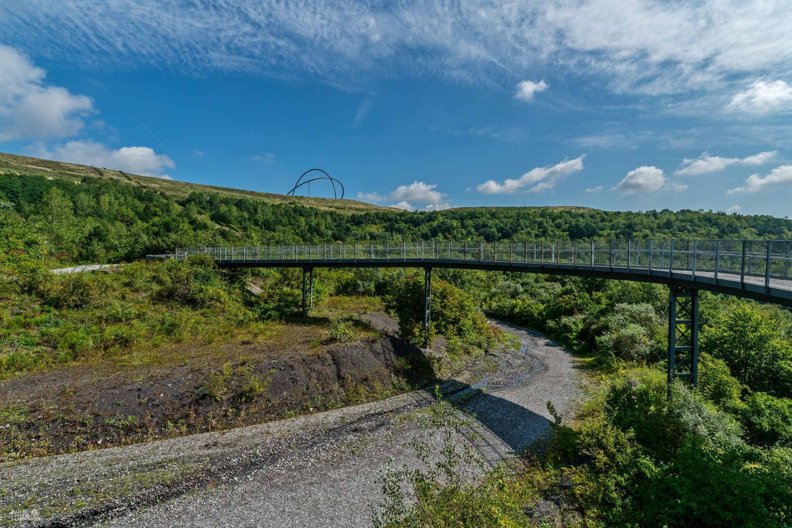 Der alte Transportweg auf der Halde Hoheward in Herten