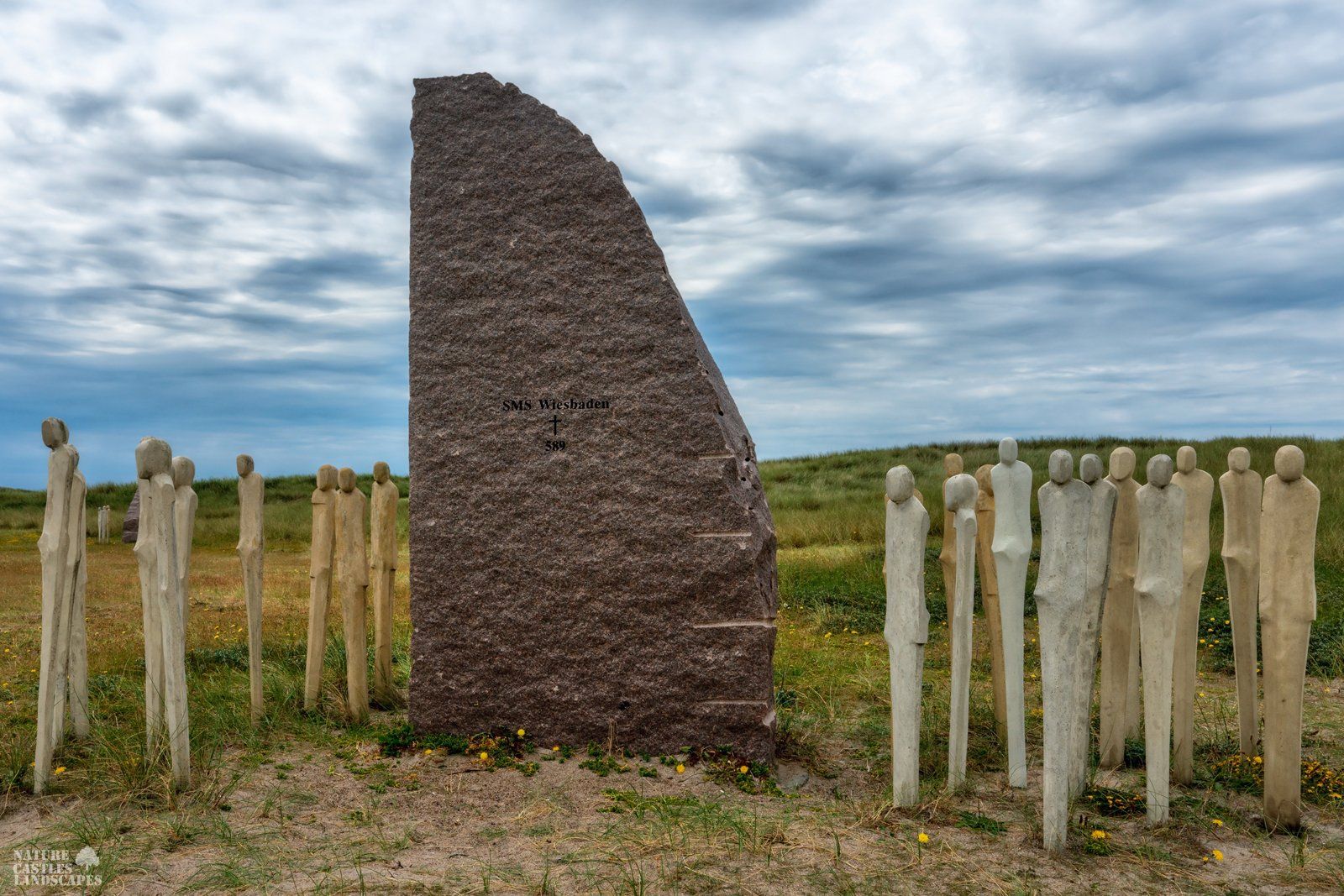 Memorial stone for the sea battle for Jutland