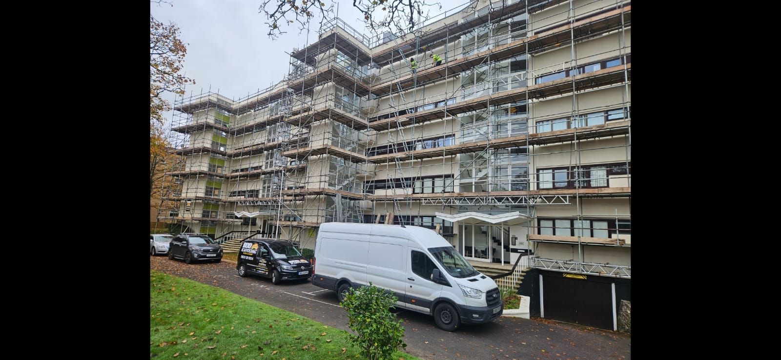 Scaffolding erected by our expert team