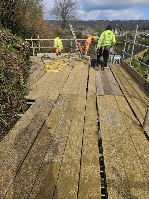 Temporary scaffolding structures in Devon for building and renovation works