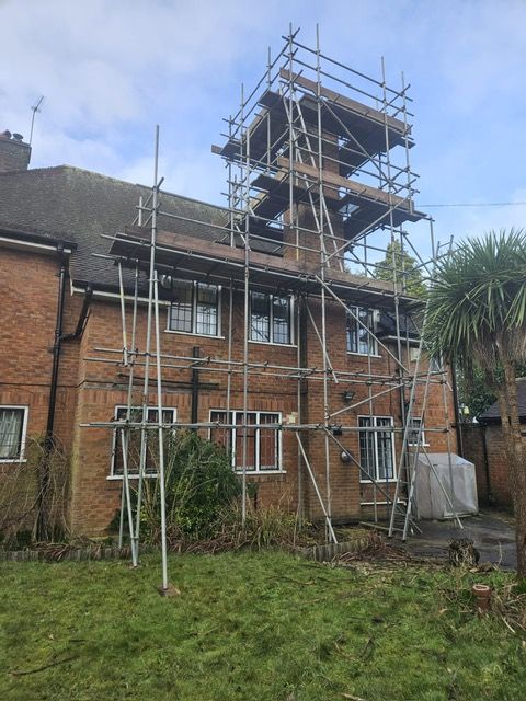 Domestic scaffolding in Devon for home extensions and roof access