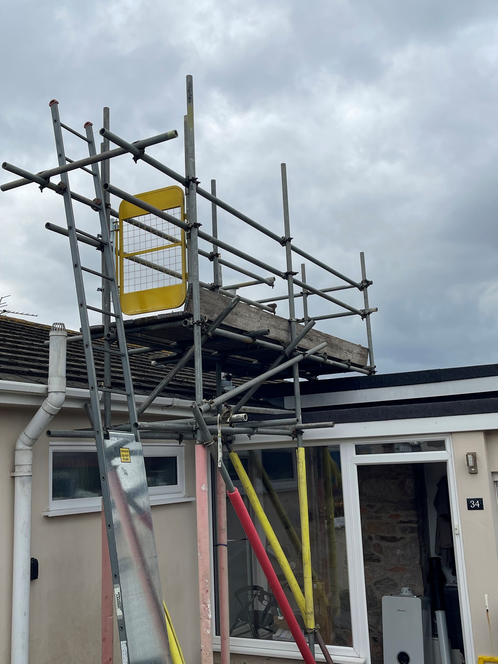 Scaffold errection in Dorset