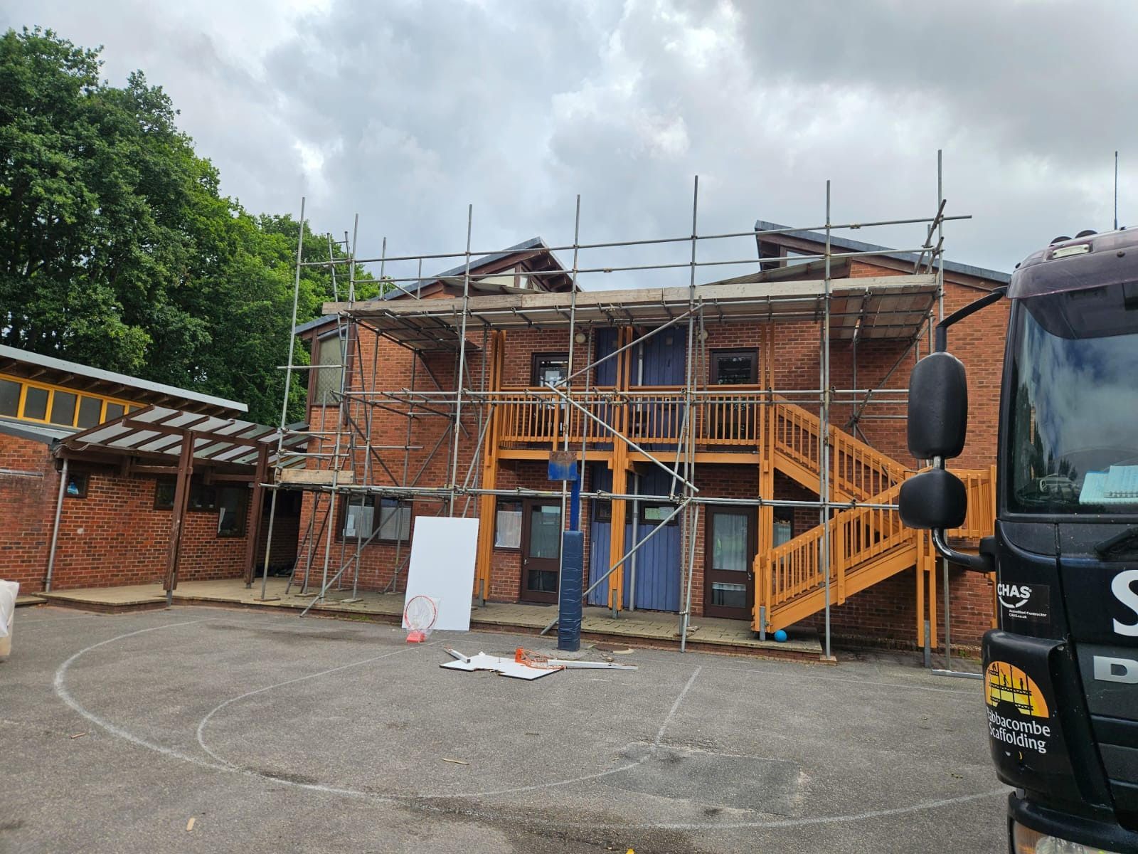 Commercial scaffolding in Bouremouth