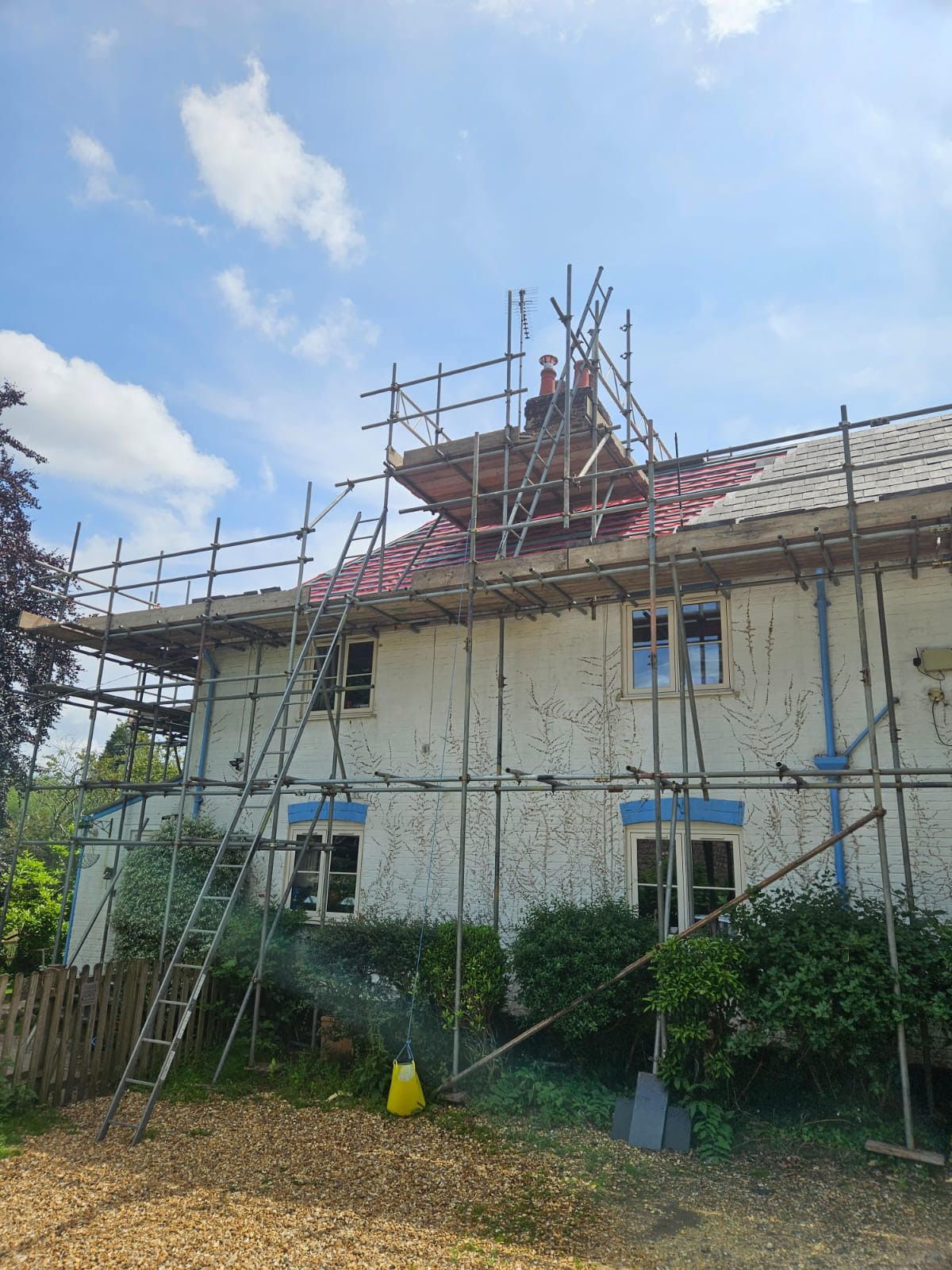 scaffolding in Newton Abbot for a client