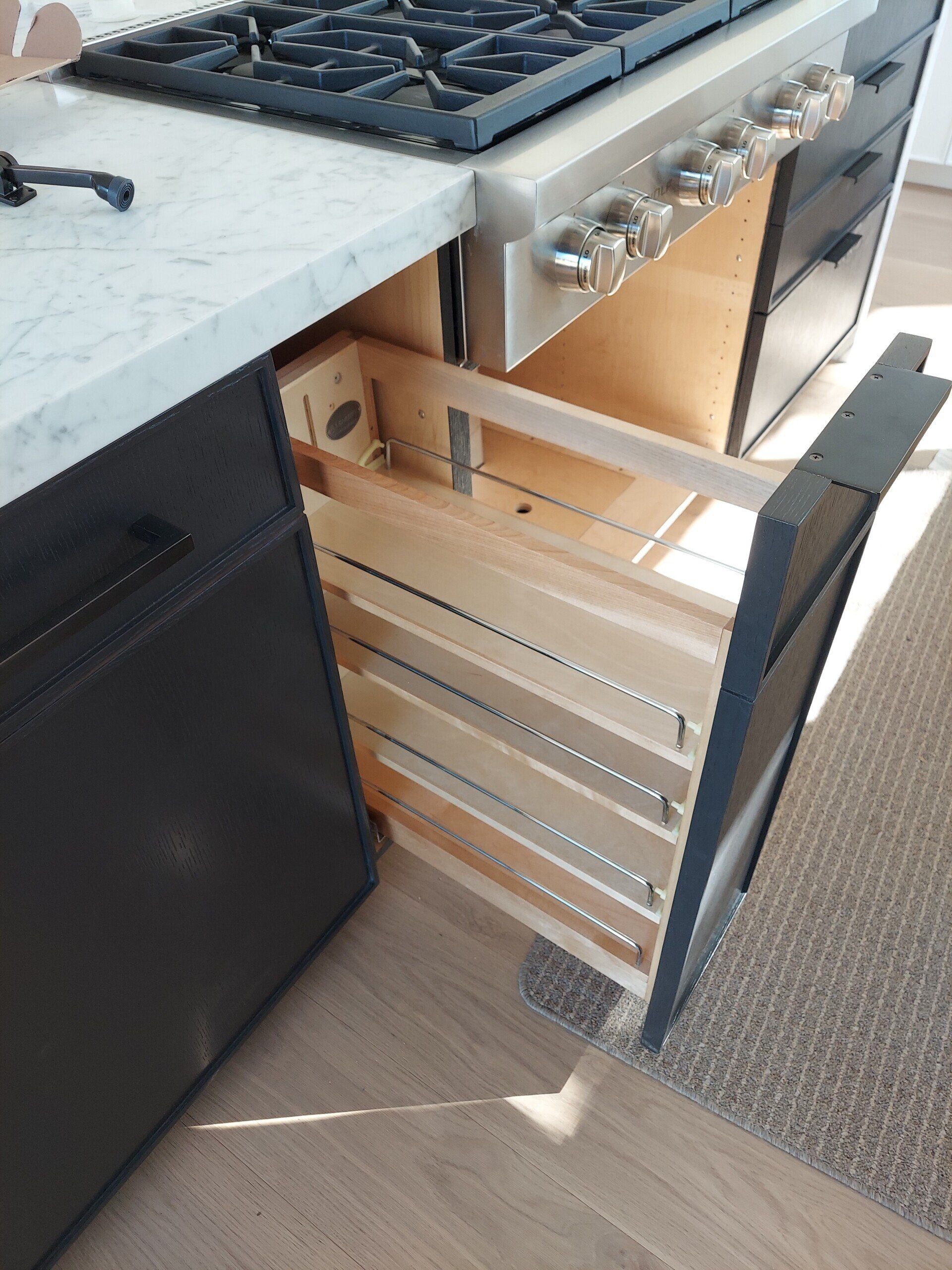 pull-out spice racks