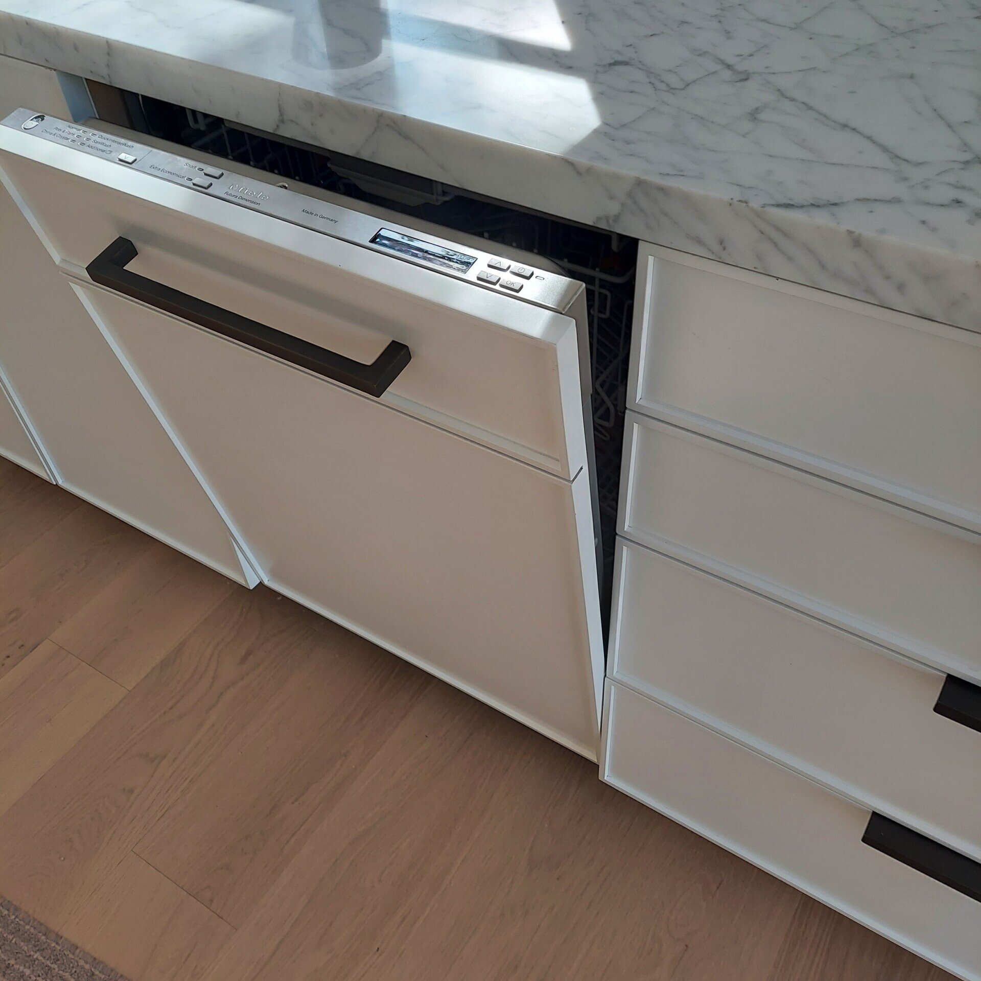 Appliance fronts to match cabinetry