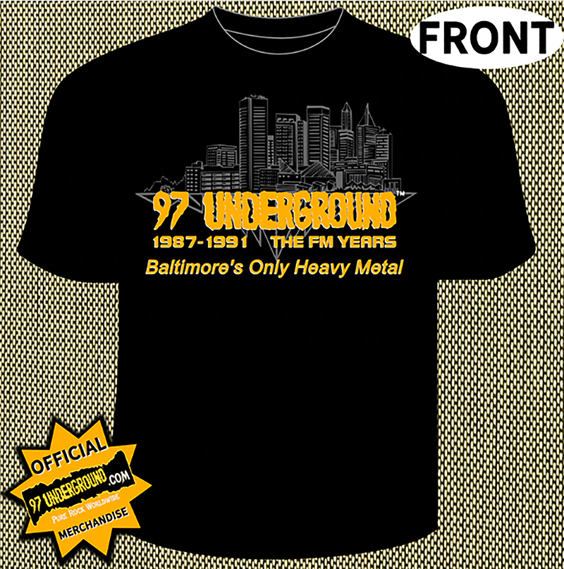 97 Underground Throwback Black Tee Shirt