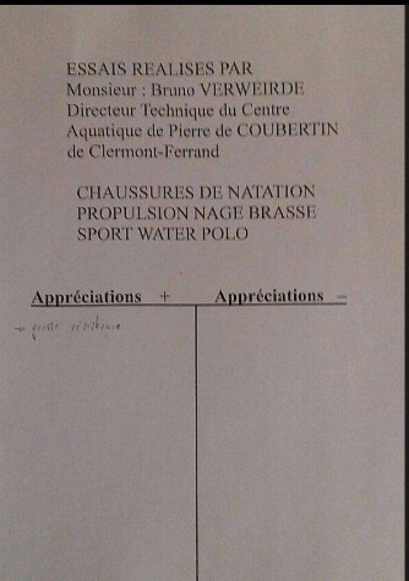 INNOVATION TECHNOLOGIQUE NATATION