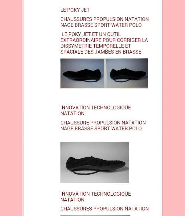 INNOVATION TECHNOLOGIE NATATION