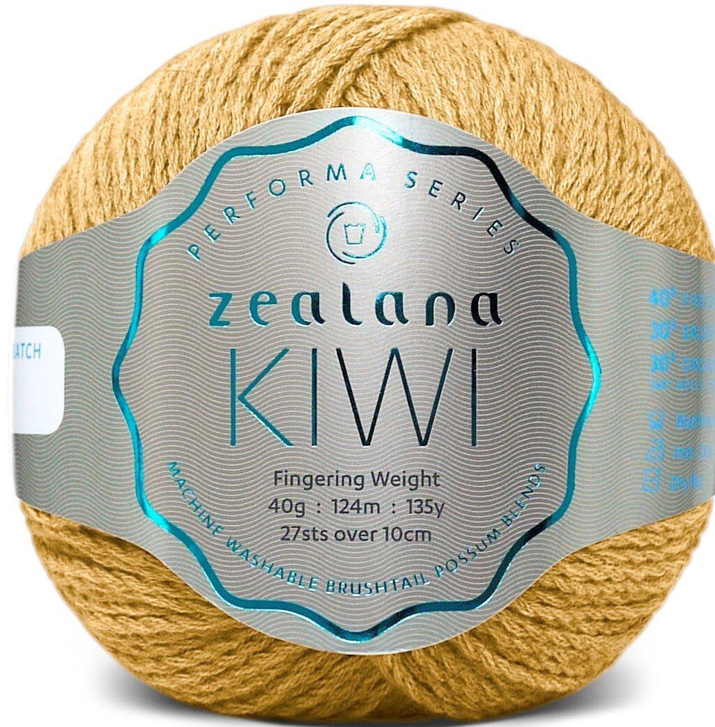 Kiwi Fingering hand knitting yarn 40g ball of Zealana Kiwi Fingering hand knittng yarn, a luxury blend of possum fibre, eco cotton and merino in color Sunset