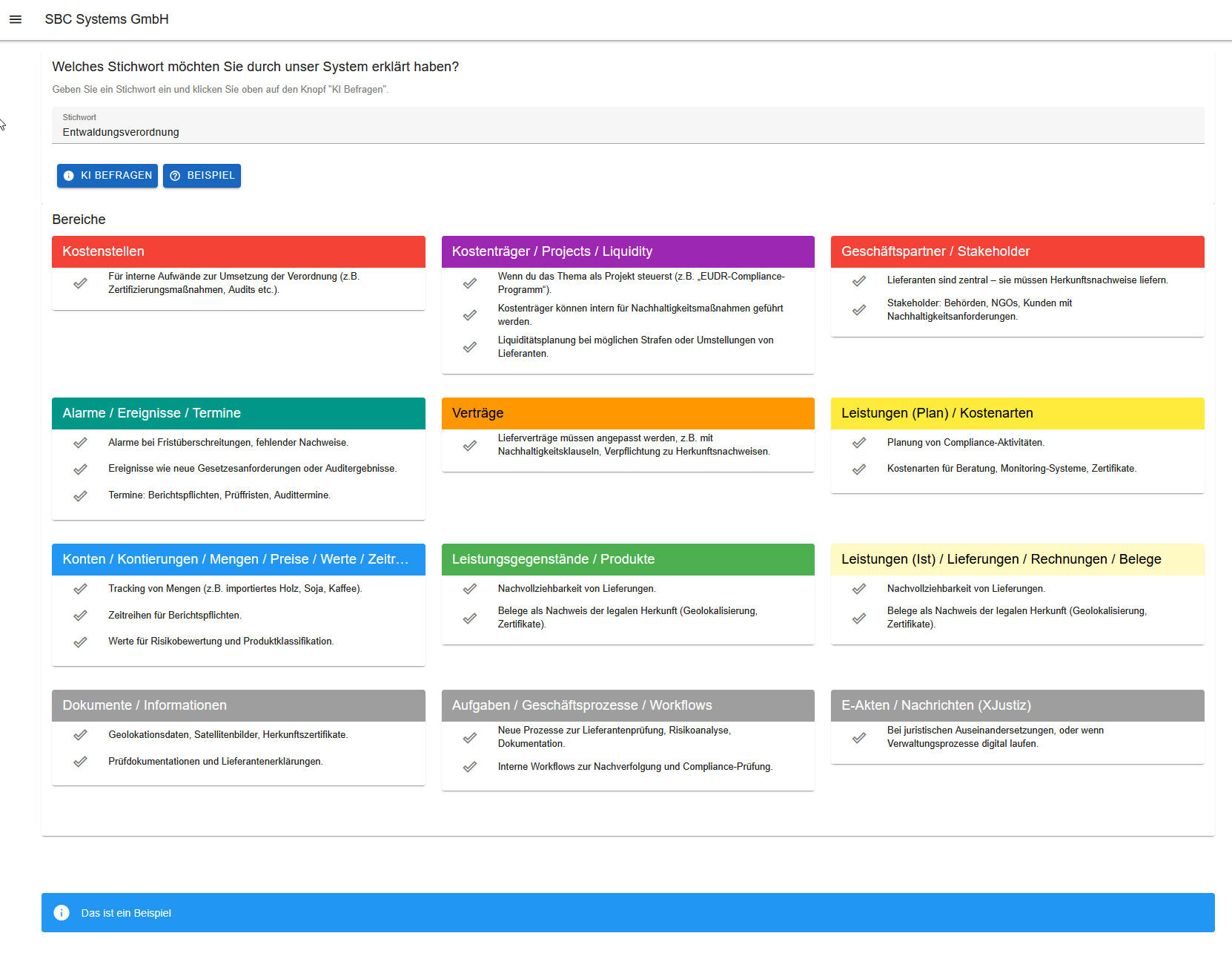 Sie fragen und unser KI-basierter Single Point of Truth gibt Ihnen konkrete Lösungen für Ihre Fragestellung Der LEGANTA® Single Point of Truth ist eine KI-basierte Middleware zur Integration interner und externer IT-Lösungen.