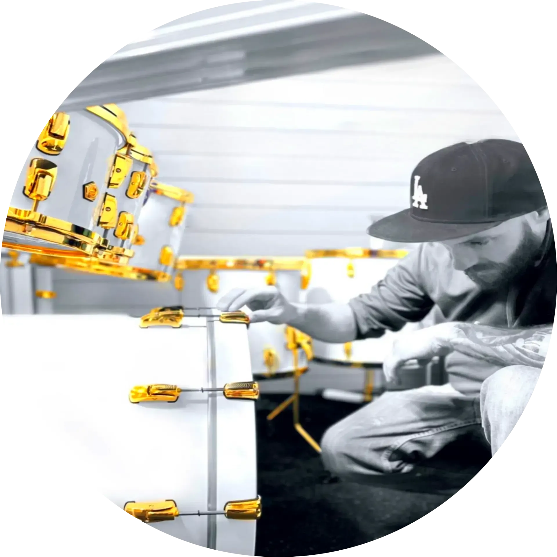 DrumPlating.com - Drum Hardware Electroplating, Plating Finishes - 24K Gold, Black Nickel, Black Chrome, Rose Gold, Palladium, Nickel + More