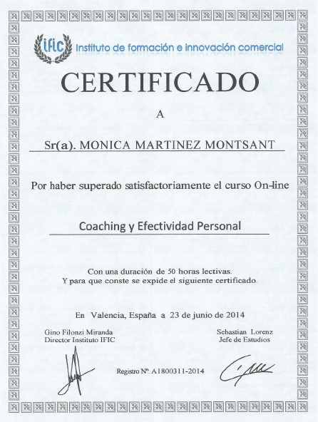 Coaching y efectividad personal
