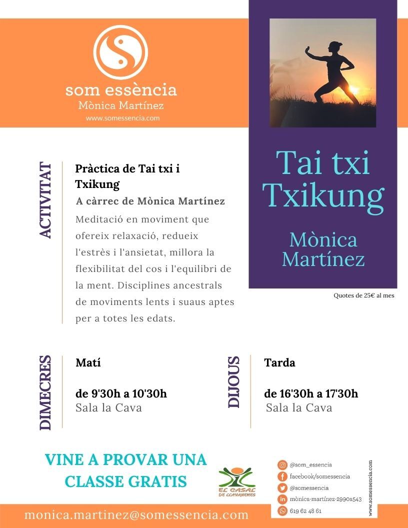 Práctica de Tai Chi y Chikung en Llavaneres