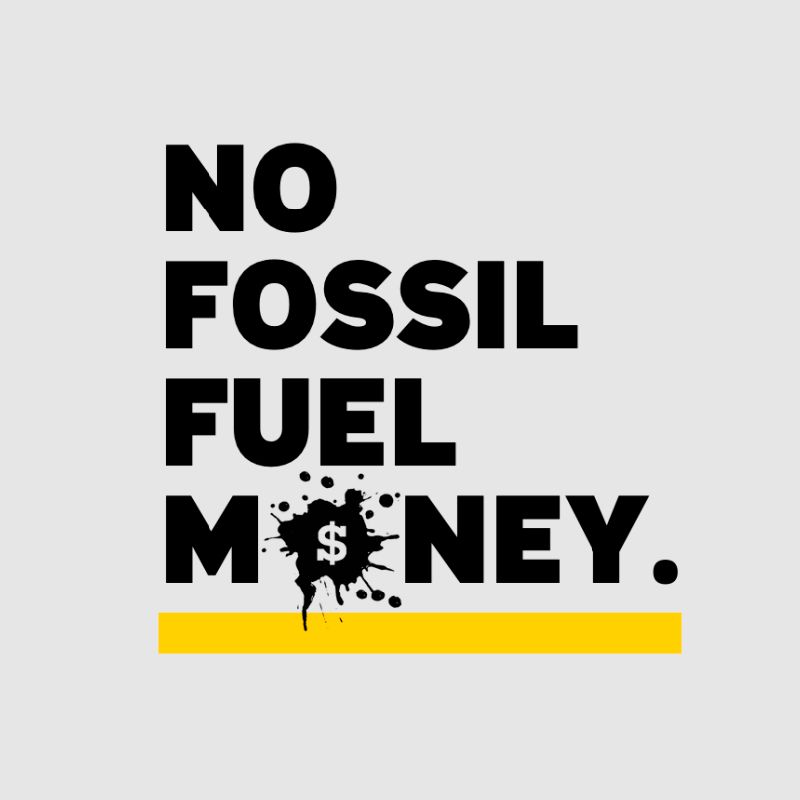 No Fossil Fuel Money