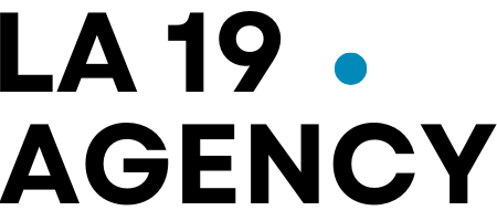 Logo officiel de LA19.Agency, agence de communication et production audiovisuelle à Tulle