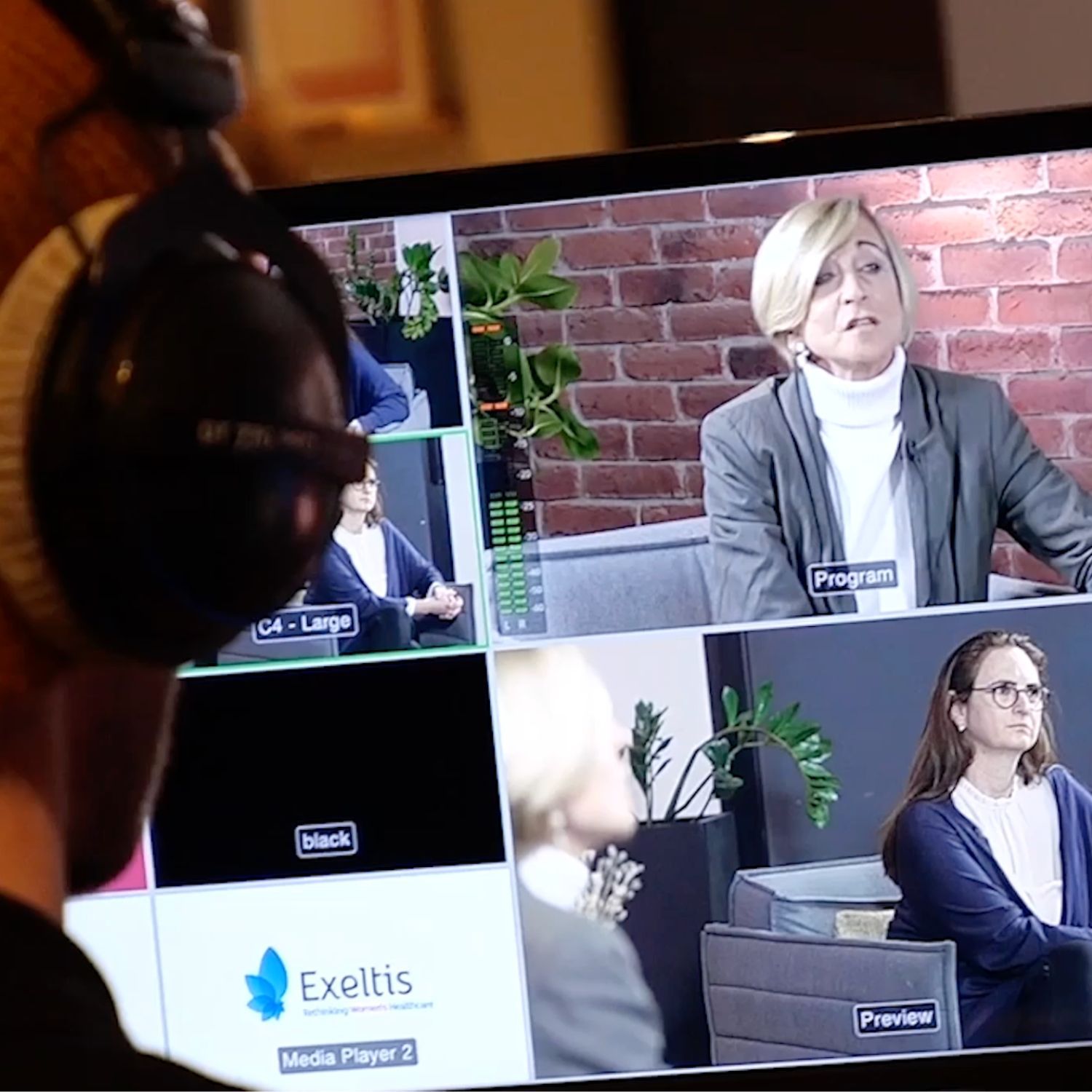 Webinaire en direct pour Exeltis produit par LA19.Agency