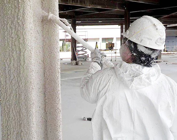 PROTECTION INCENDIE PAR PROJECTION PROMASPRAY P300 PATEUX