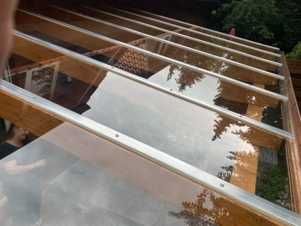 Terrassenüberdachung mit VSG Terrassenüberdachung-Tischlerei-Zimmerei-Berger-Thomas-Oldenburg