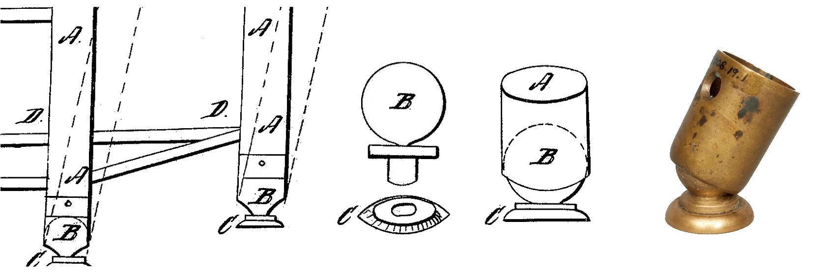 1852 Shaker Chair Feet Patent