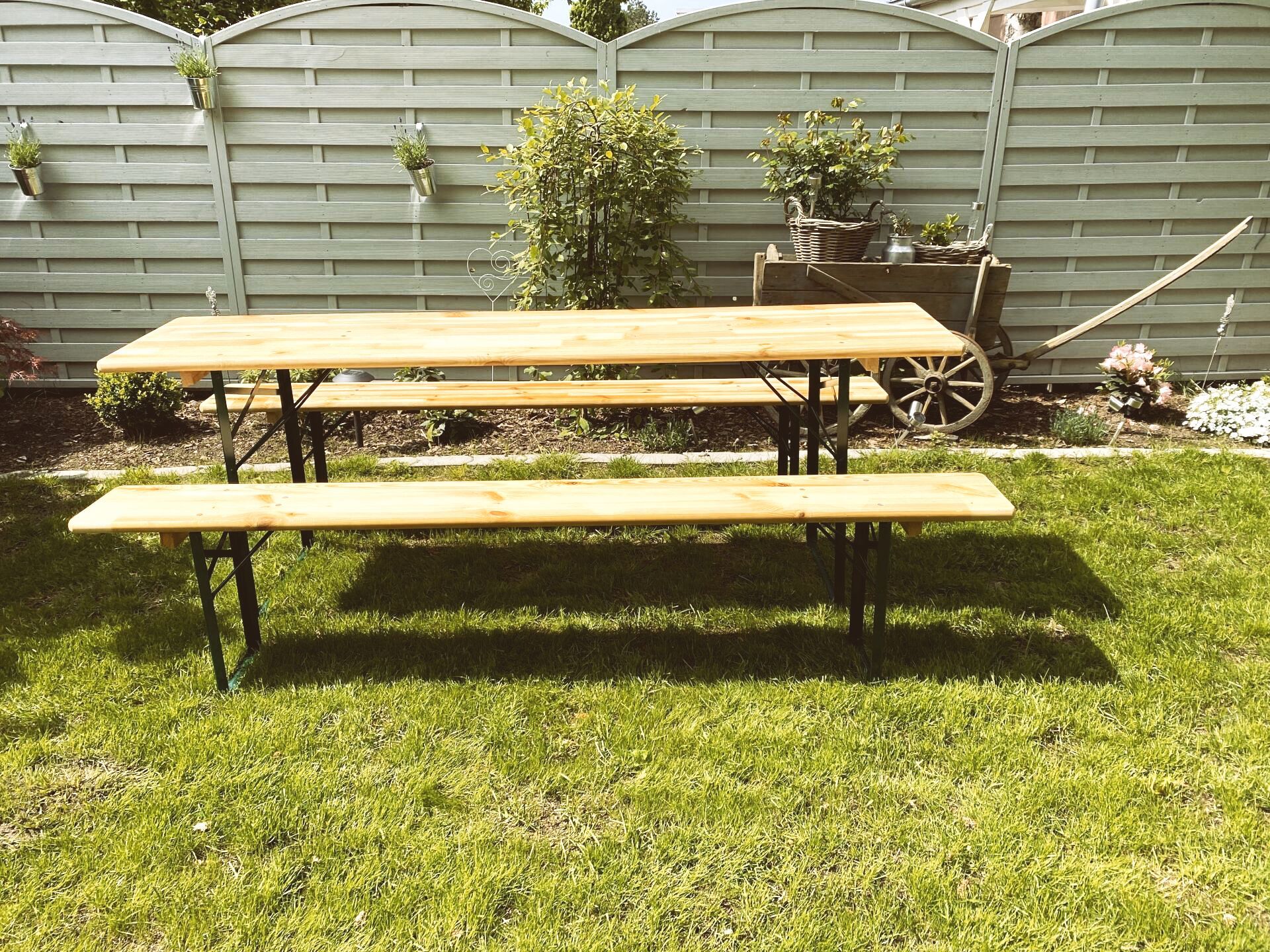 Bierzeltgarnitur holz Mieten Leihen Verleih Lübeck W&W Vermietung