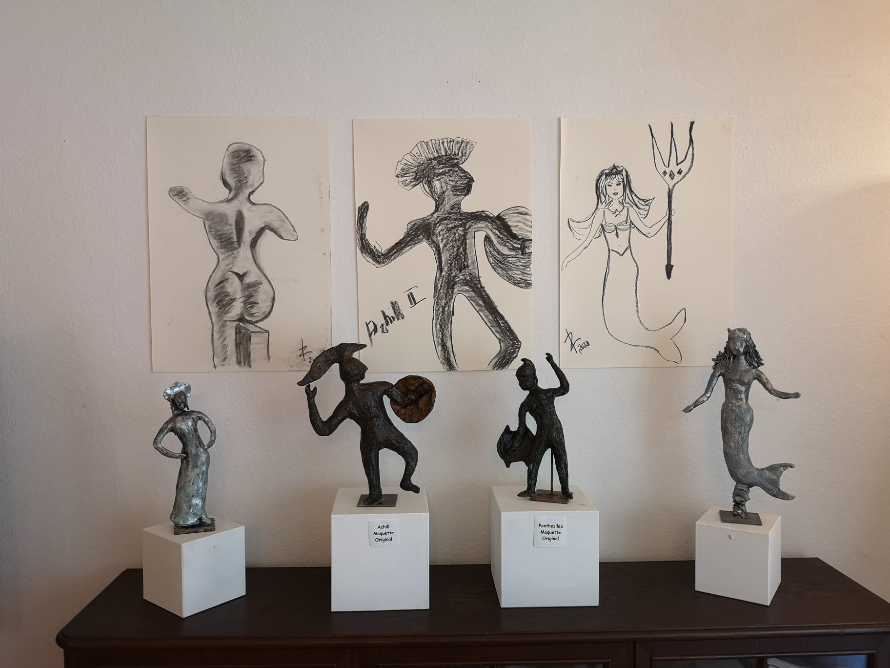 Skizzen und Skulpturen Ausstellung Juli 2022