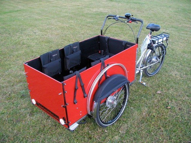 Kindertransporter für KITA, TAGESMUTTER, KINDERGARTEN: Christiania Bikes MODELL CLASSIC LONG - für bis zu 6 Kinder