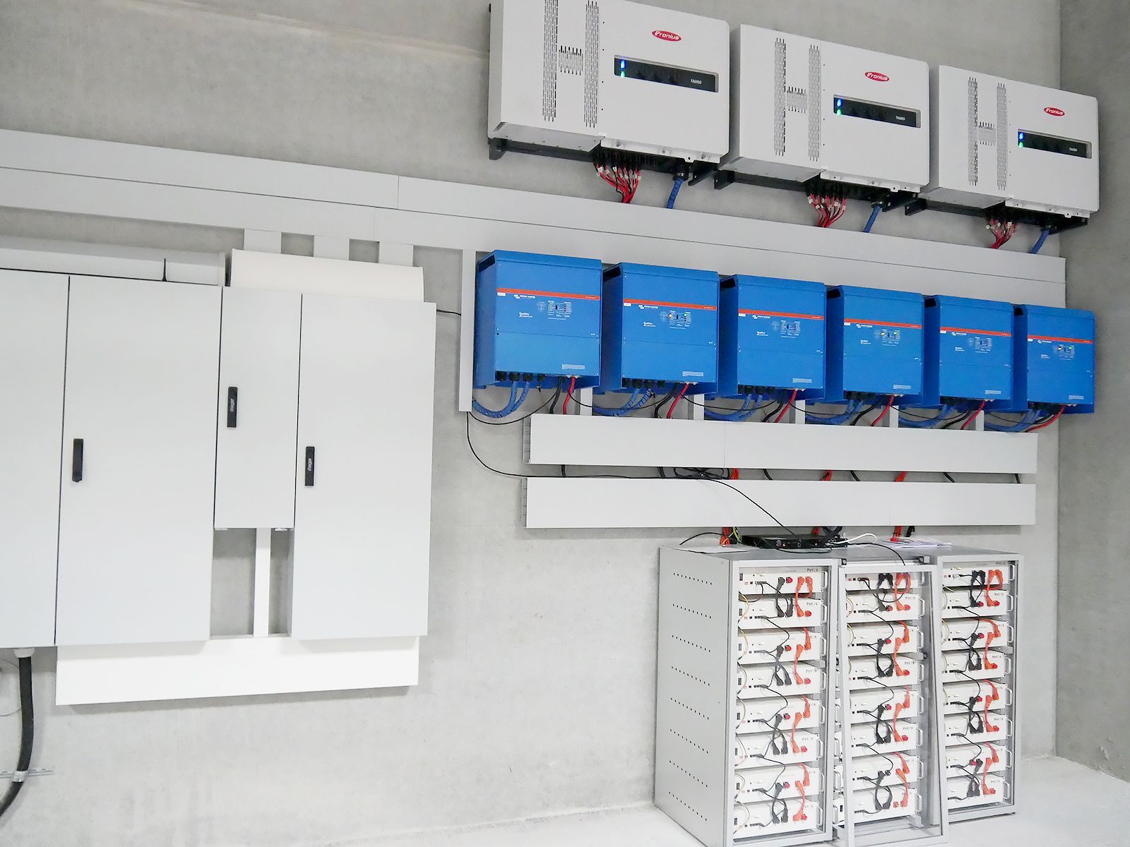 Frommer Solar PV Solaranlage Photovoltaik Solarmodule für Gewerbe und Industrie Komponenten Speicher-Akkus Installation Montage