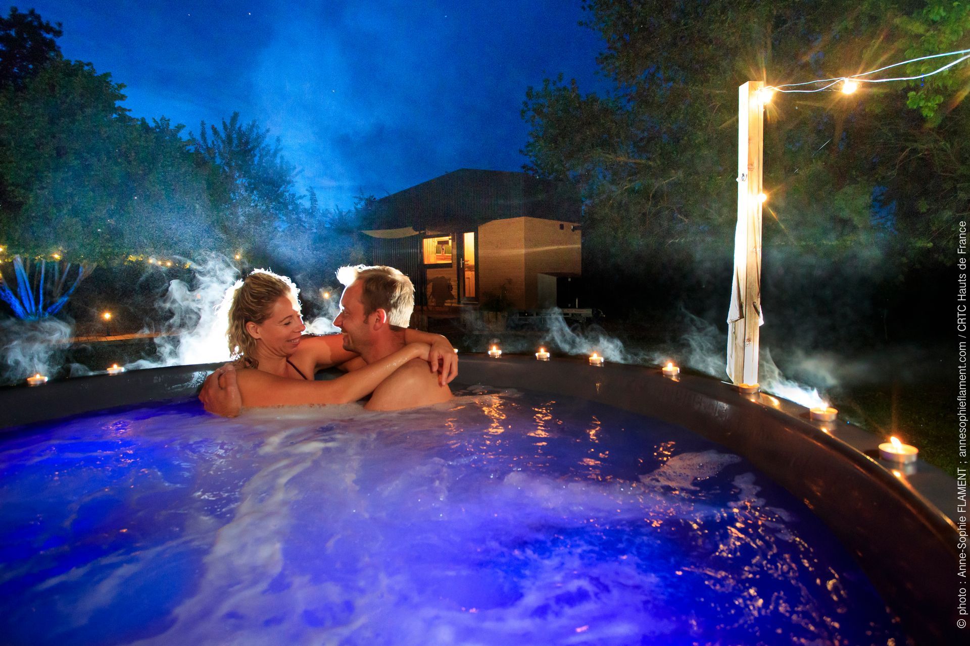 Notre tiny house et son bain nordique