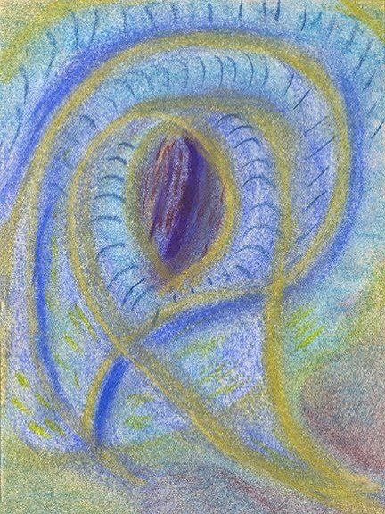 Sat Nam Designs, Sat Nam, eye, eyes, abstract, blue, red, gold, purple, art, abstract art, healing art, spiritual art, pastel chalk art, pastel chalks, Kundalini, Kundalini yoga, meditation, yoga, consciousness