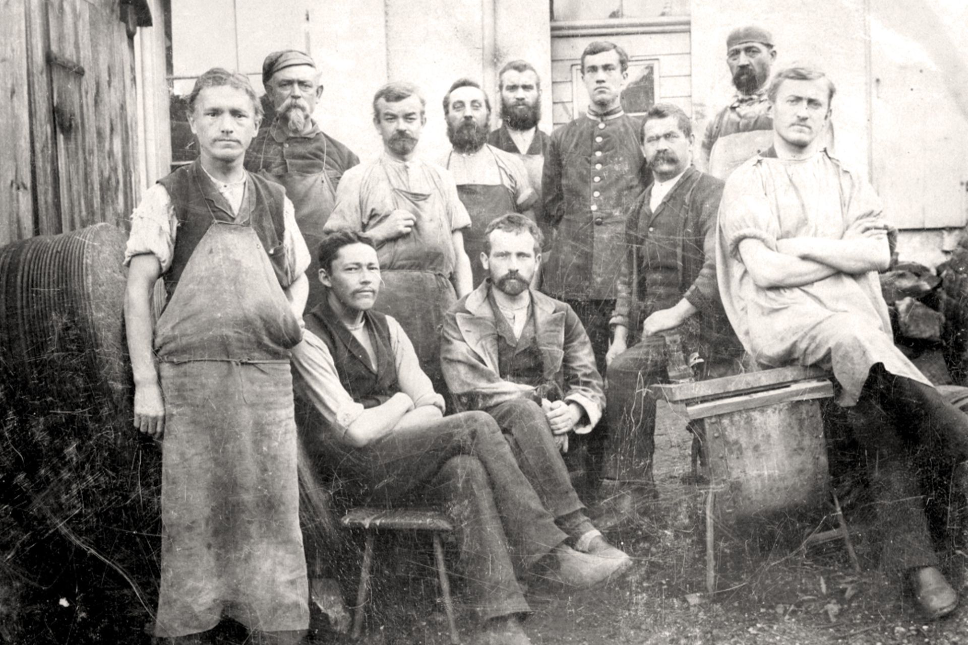 Edelsteinschleifer um 1900