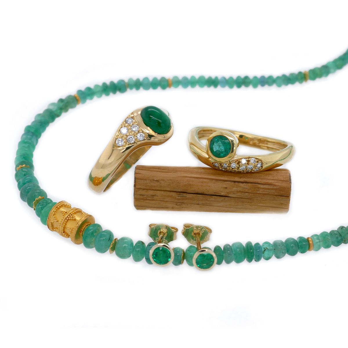 Smaragd-Schmuck Gold
