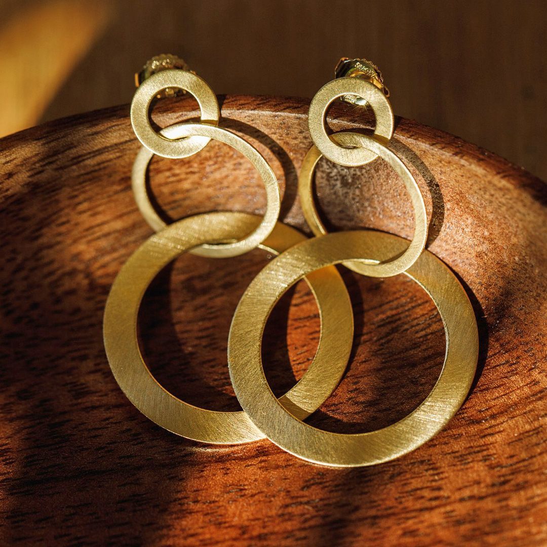 Tezer-Design Ohrhänger 585 Gold