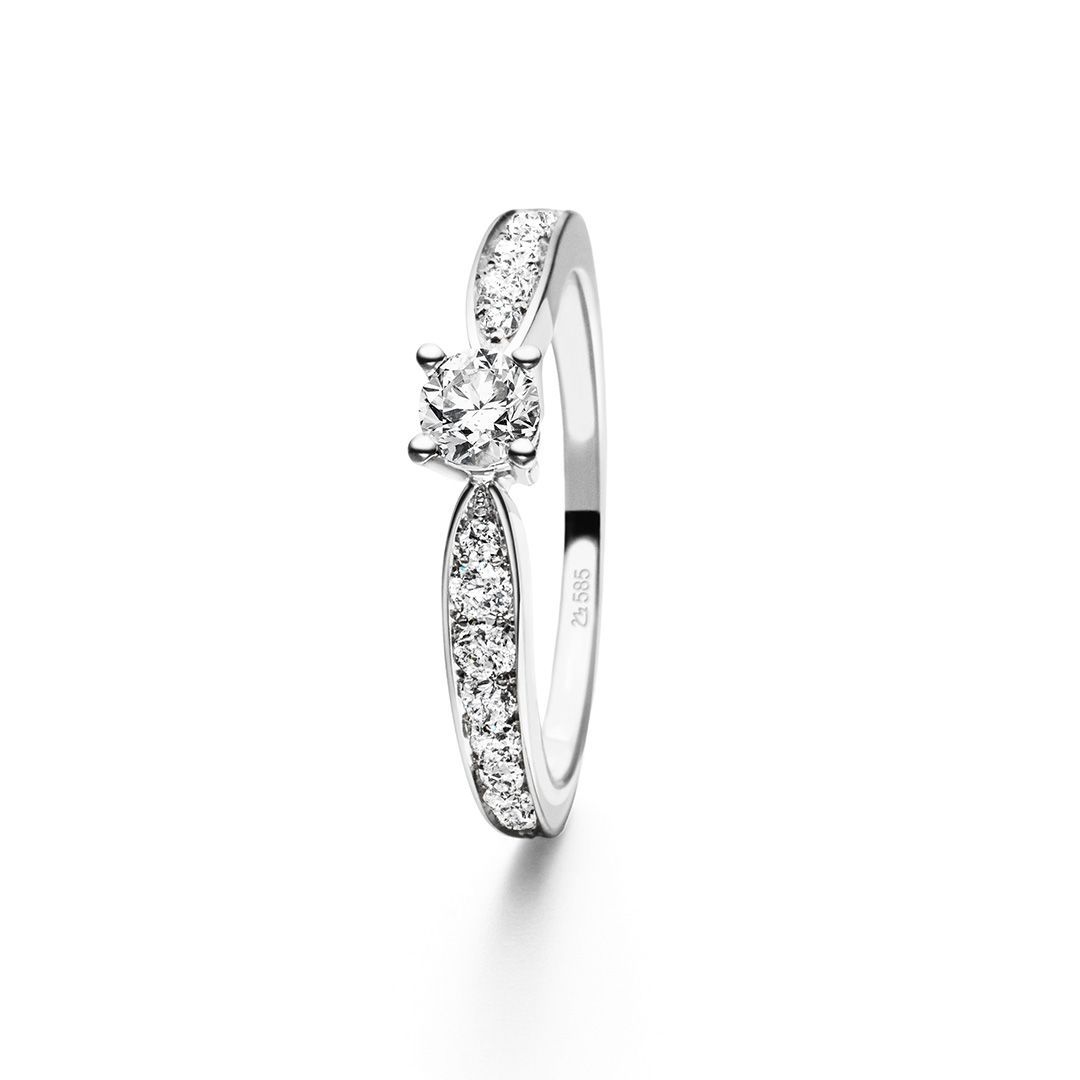 Wörner Antrags-Brillantring Weißgold