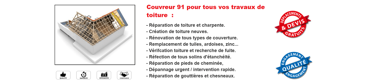 réparation toiture essonne 91