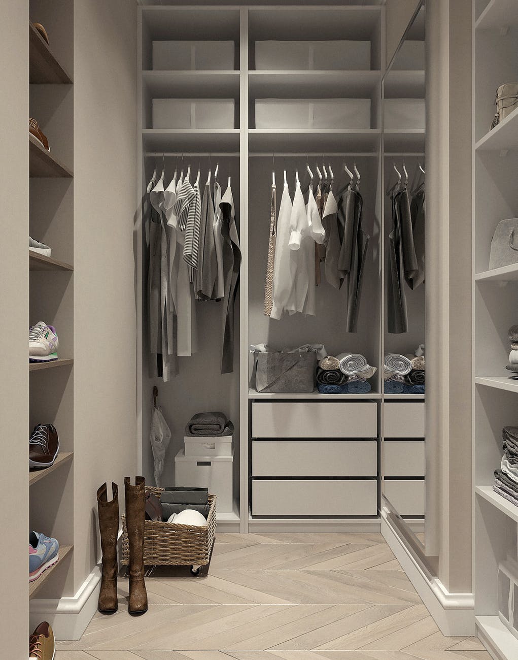 picture of tidy wardrobe
