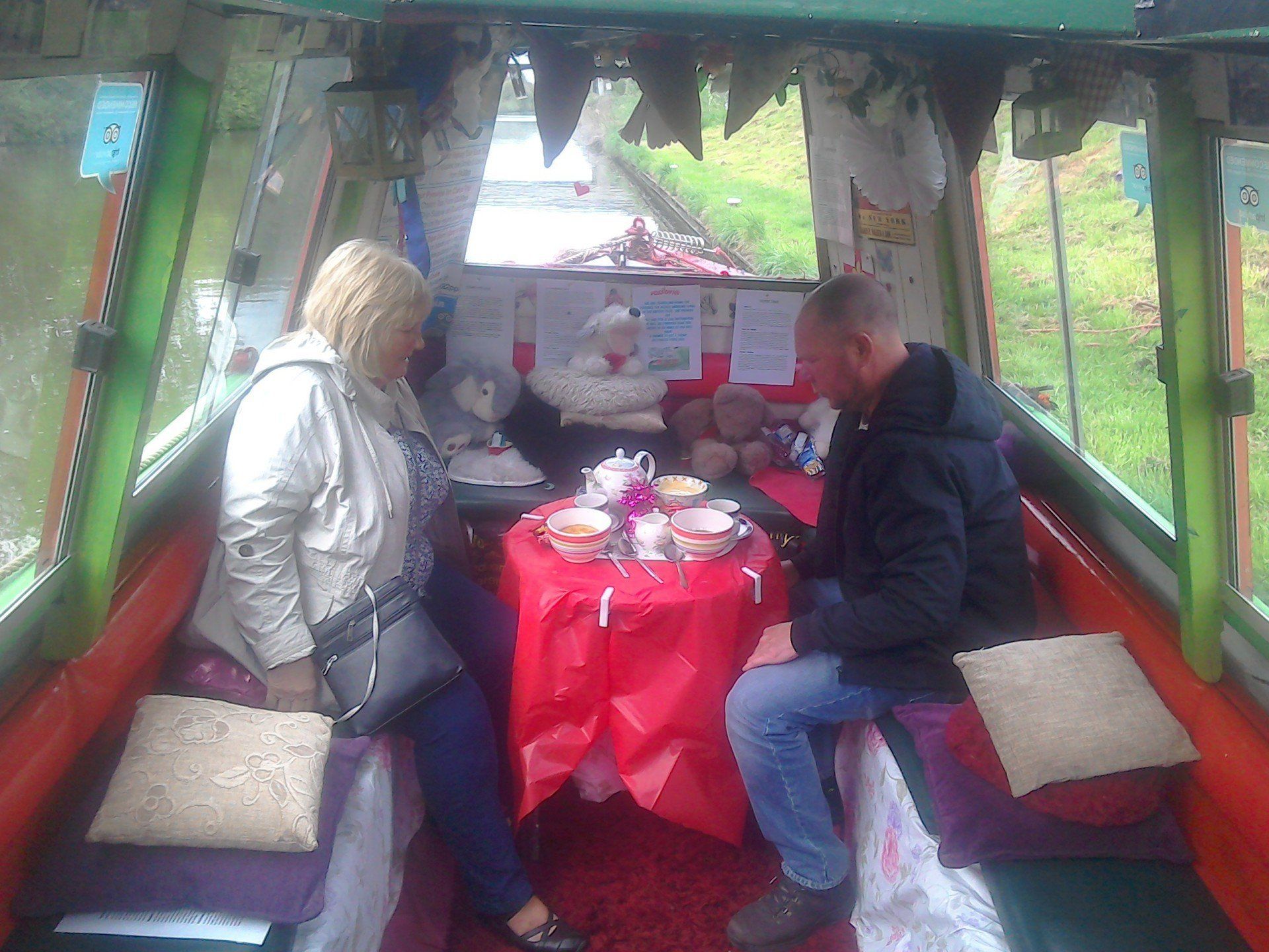 High teas on board Oliver boats trips from £8.00pp.